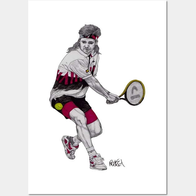 Andre Agassi Wall Art by paulnelsonesch